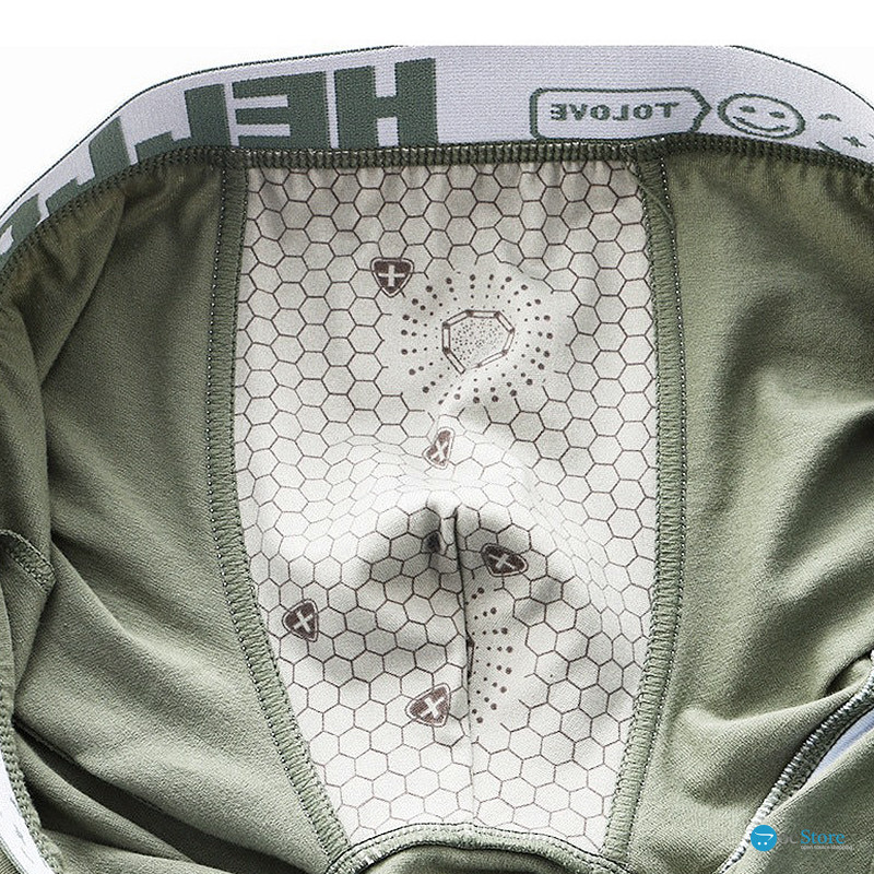 Набор мужских трусов боксеров PB-3199 Light gray/Green/Coral/Black из 4 шт  2XL