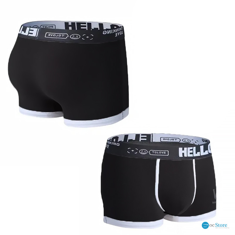 Набор мужских трусов боксеров PB-3199 Light gray/Green/Coral/Black из 4 шт  2XL