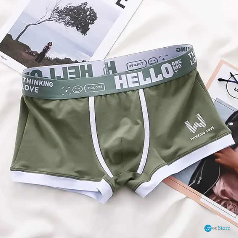 Набор мужских трусов боксеров PB-3199 Light gray/Green/Coral/Black из 4 шт  2XL