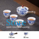 Дорожный набор для чайной церемонии керамический Blue+White