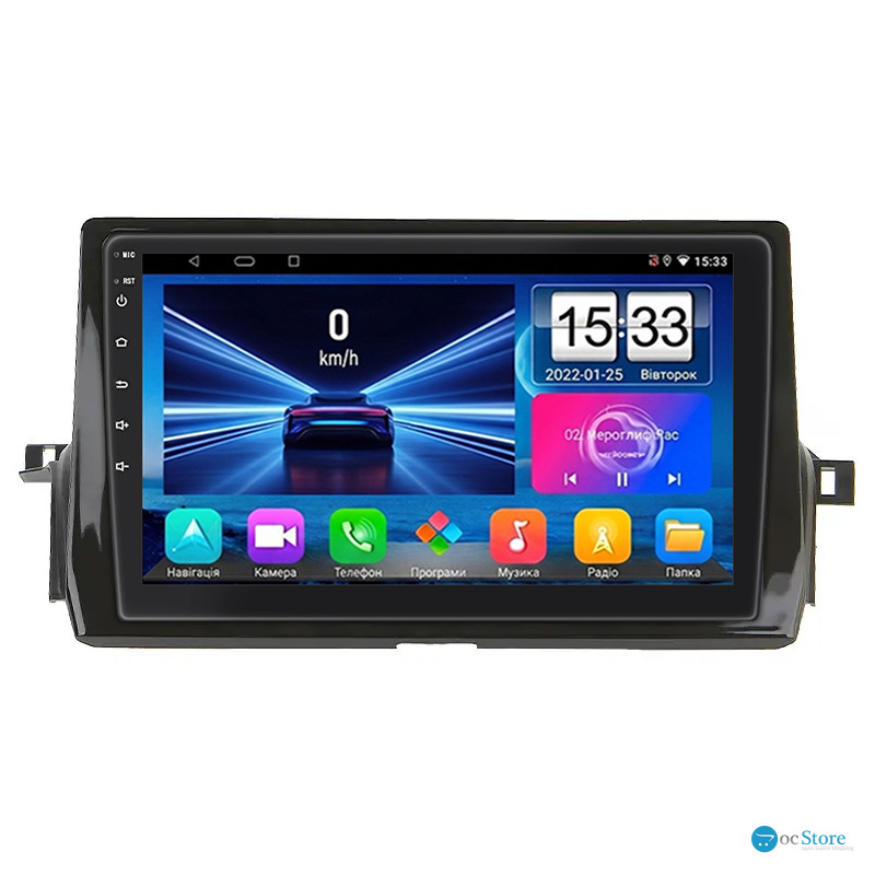 Штатная магнитола Lesko для Toyota Camry VIII (XV70) Рестайлинг 2020- экран 10" 2/32Gb Wi-Fi GPS Base