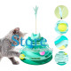 Игрушка Chaokupet DT705 Башня для котов интелектуальная 3-х уровневая   Green