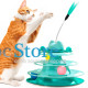 Игрушка Chaokupet DT705 Башня для котов интелектуальная 3-х уровневая   Green