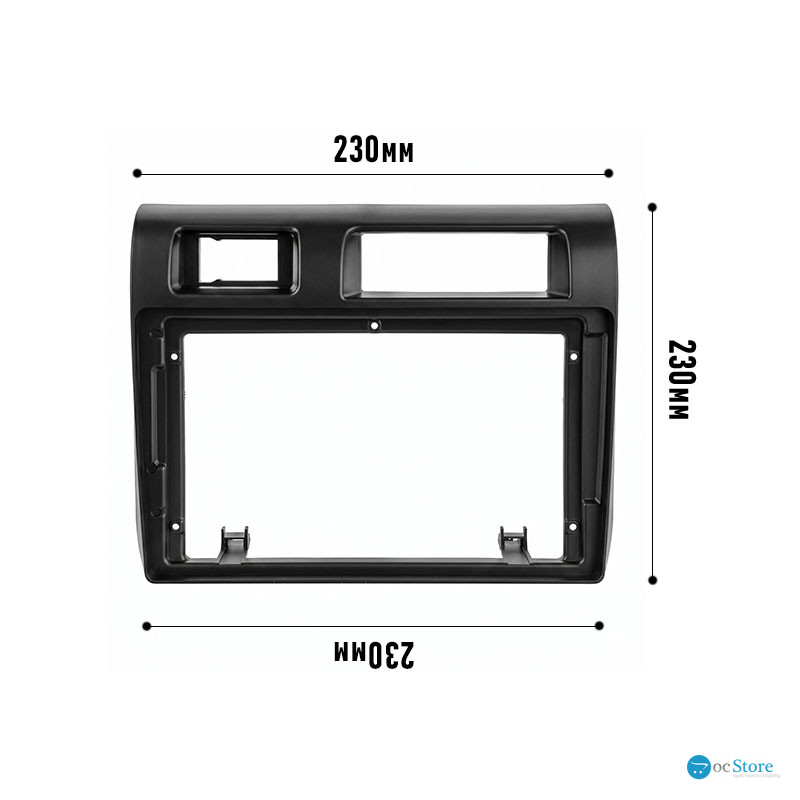Переходная рамка Toyota Land Cruiser (70) 2007-2020 (3328) 9" Black