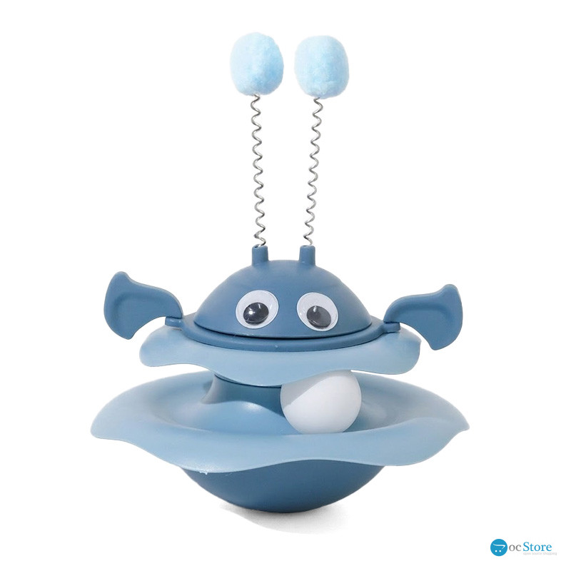Игрушка Taotaopets 014435 для кота интелектуальная Неваляшка Dark Blue