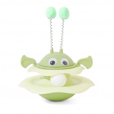 Игрушка Taotaopets 014435 для кота интелектуальная Неваляшка Green