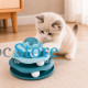 Игрушка Taotaopets 07A10001 для кота интелектуальная 3-х уровневая Башня Dark Blue
