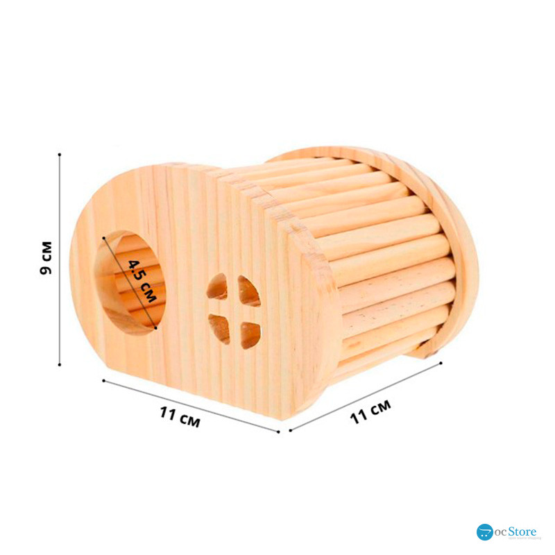 Домик для грызунов C041020 деревянный 15,5*10*9,5 см