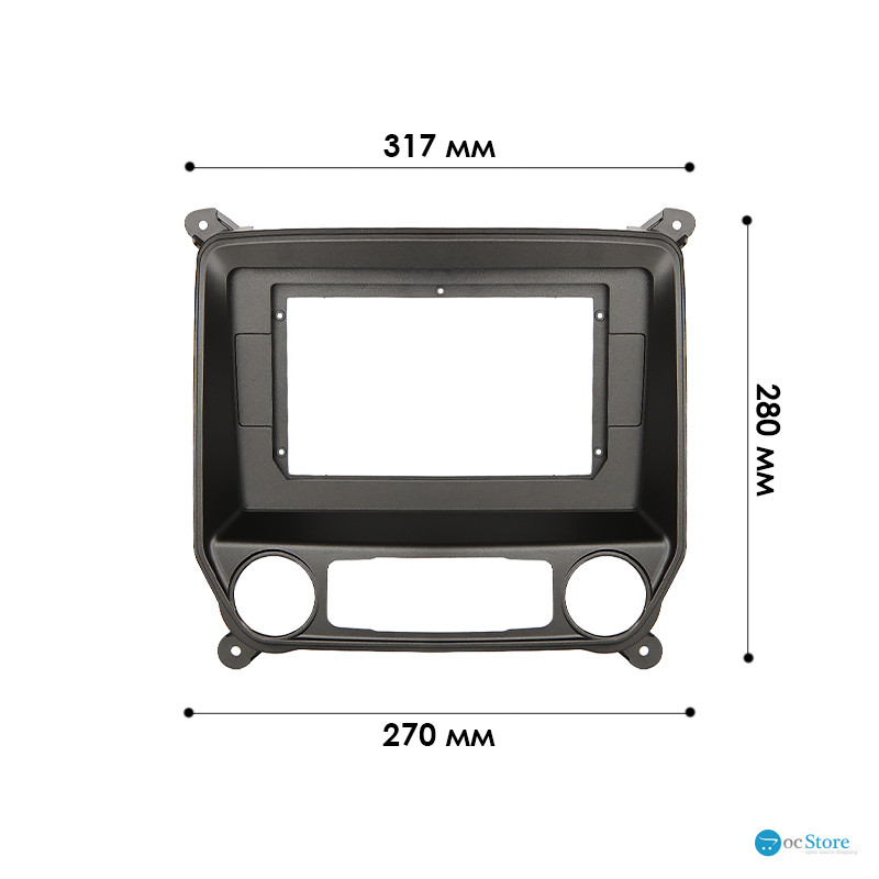 Переходная рамка Chevrolet Silverado 2013-2019 (6898) 10,1"