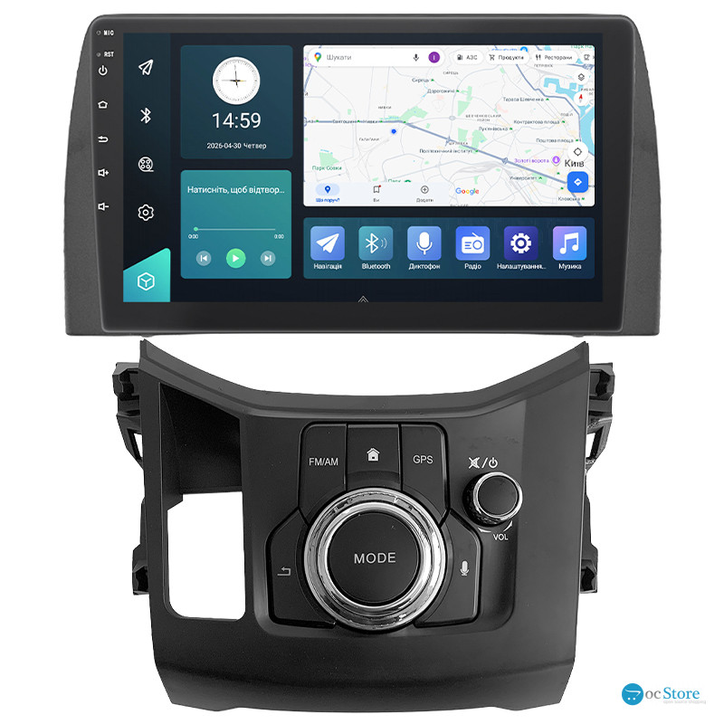 Штатная магнитола Lesko для Mazda CX-5 II Рестайлинг 2021-н.в экран 10" 2/32Gb 4G Wi-Fi GPS Top