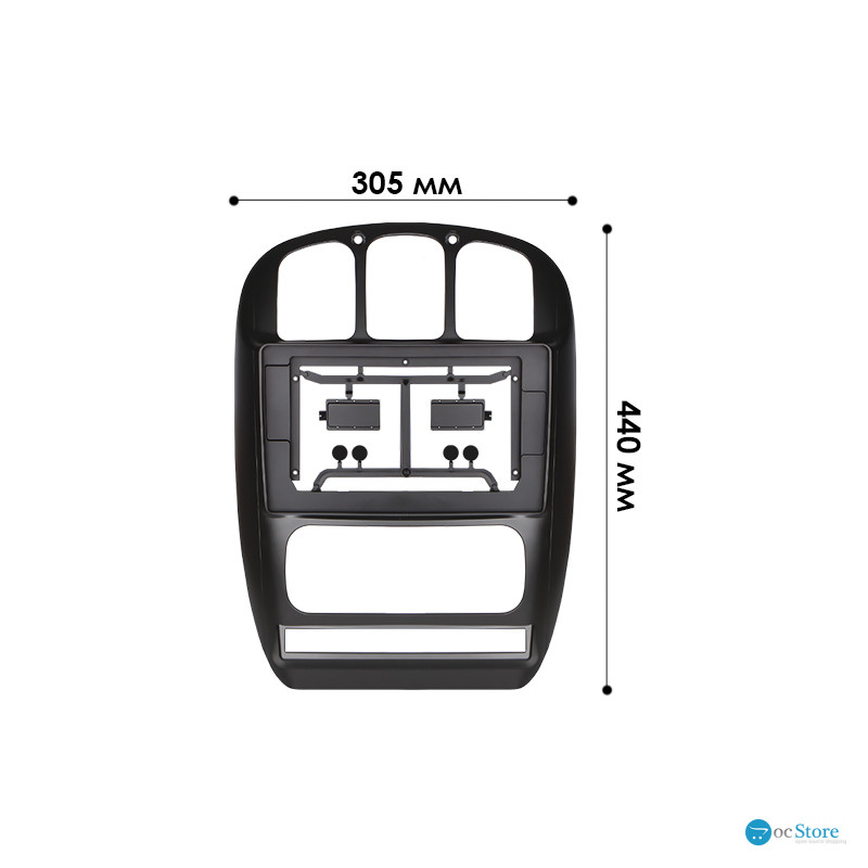 Переходная рамка Chrysler Grand Voyager 2001-2007 Caravan 4 2000-2007 (5314) 10.1"