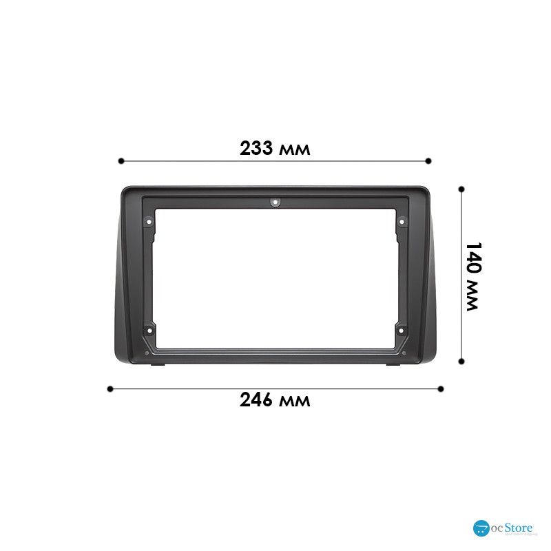Переходная рамка Chrysler Grand Voyager 2011-2019 Town & Country 2011-2016 Dodge Grand Caravan 2011-2020 (7264) 9"