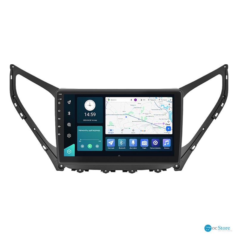 Штатная магнитола Lesko для Hyundai Grandeur V ver. 2 2014-2016 экран 9" 1/16Gb Wi-Fi GPS Base