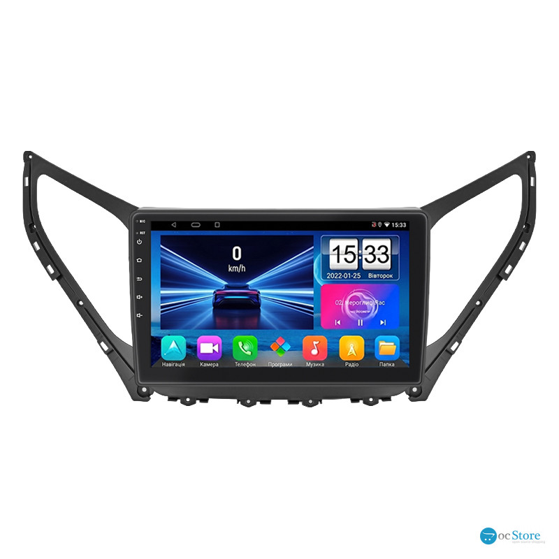 Штатная магнитола Lesko для Hyundai Grandeur V ver. 2 2014-2016 экран 9" 2/32Gb Wi-Fi GPS Base