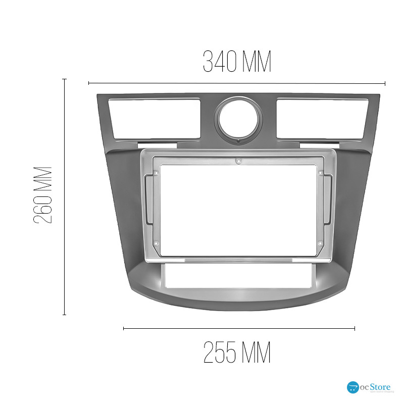 Переходная рамка Chrysler Sebring 3 2006-2010 (7263) 9"
