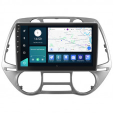 Штатная магнитола Lesko для Hyundai i20 I 2008-2012 экран 9" 6/128Gb 4G Wi-Fi GPS Top
