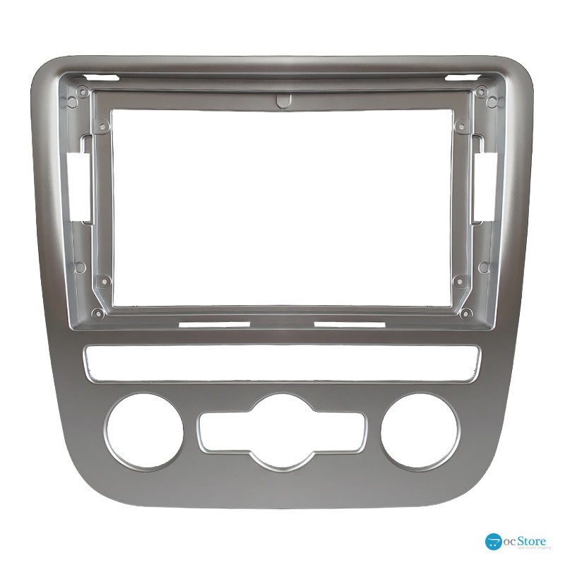 Переходная рамка Volkswagen Scirocco 2009-2014 Auto AC (7560) 9" Silver