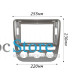 Переходная рамка Volkswagen Scirocco 2009-2014 Auto AC (7560) 9" Silver