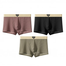 Набор мужских трусов боксеров B6425 Olive/Black/Brick Red из 3 шт XL