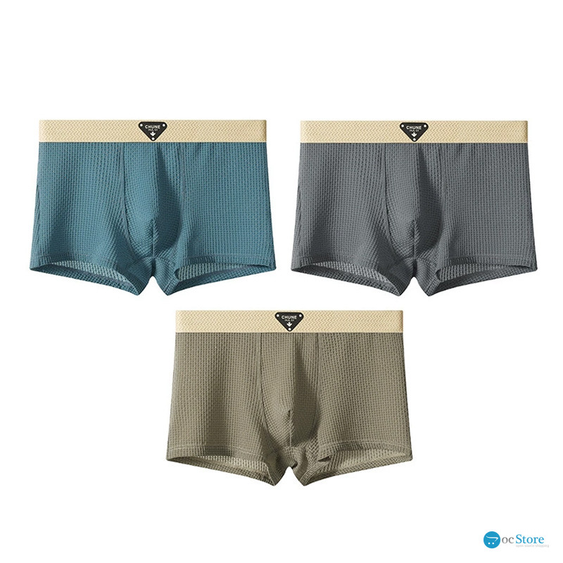 Набор мужских трусов боксеров B6425 Olive/Blue/Gray из 3 шт L