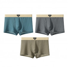 Набор мужских трусов боксеров B6425 Olive/Blue/Gray из 3 шт XL
