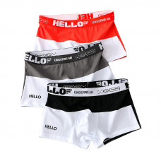 Набор мужских трусов боксеров PB3259 Coral/Gray/Black из 3 шт  2XL
