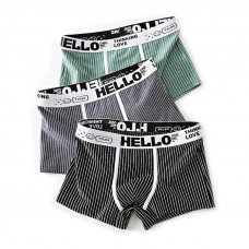 Набор мужских трусов боксеров PC3221 Gray/Green/Black из 3 шт  L