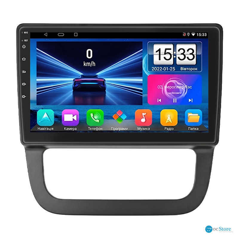Штатная магнитола Lesko для Volkswagen Golf V Auto AC 2003-2009 экран 10" 2/32Gb Wi-Fi GPS Base
