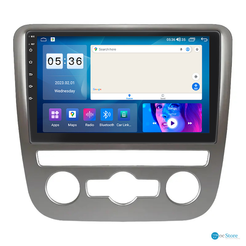 Штатная магнитола Lesko для Volkswagen Scirocco III Auto A/C 2008-2014 экран 9" 2/32Gb CarPlay 4G Wi-Fi GPS Prime