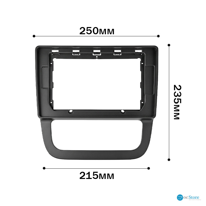Переходная рамка Volkswagen Jetta 2005-2009 Golf 2003-2008 Auto AC (1012) 10,1"