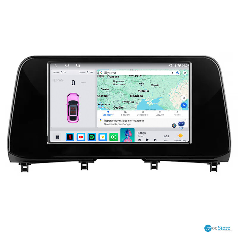 Штатная магнитола Lesko для Lexus RX IV Рестайлинг 2019-н.в. экран 10" 4/64 QLED CarPlay 4G Wi-Fi GPS 360 Prime