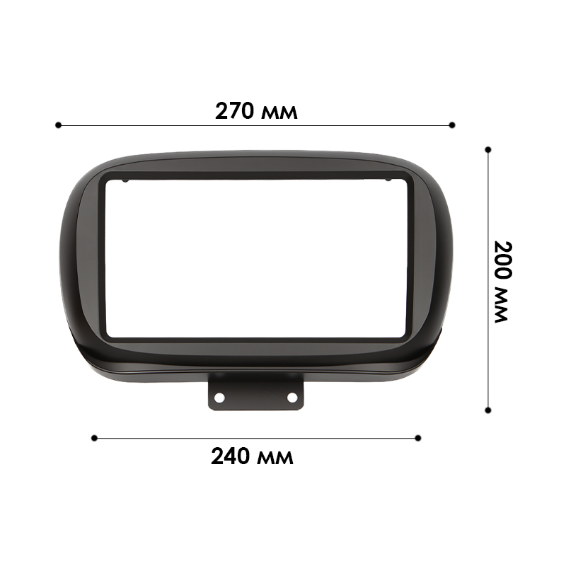 Переходная рамка Fiat 500X (334) 2015+ (FI 041N) 9"