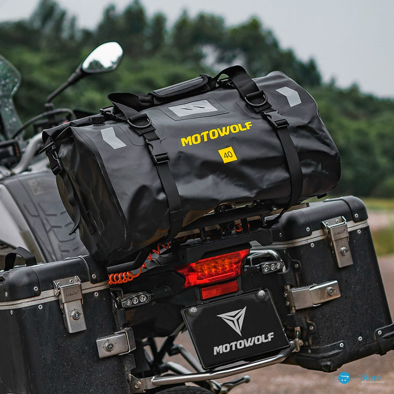 Сумка водонепроницаемая Motowolf MDL0717 для багажника мотоцикла квадроцикла 40 л Black