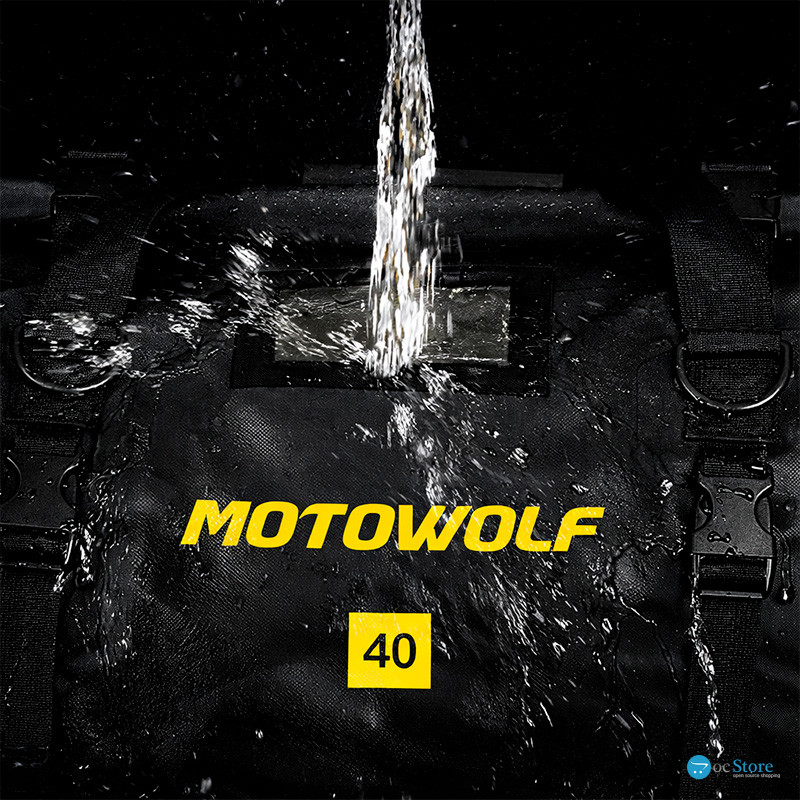 Сумка водонепроницаемая Motowolf MDL0717 для багажника мотоцикла квадроцикла 40 л Black