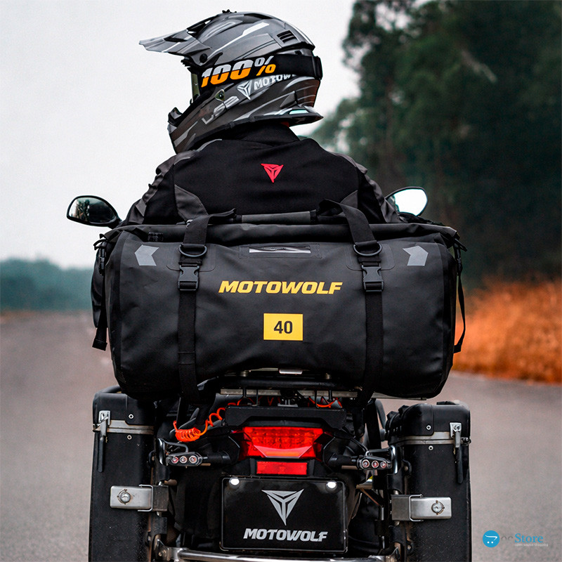 Сумка водонепроницаемая Motowolf MDL0717 для багажника мотоцикла квадроцикла 40 л Black