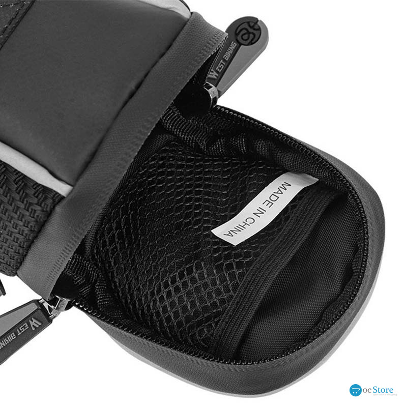 Сумка велосипедная West Biking 0707229 под седло Black + Gray