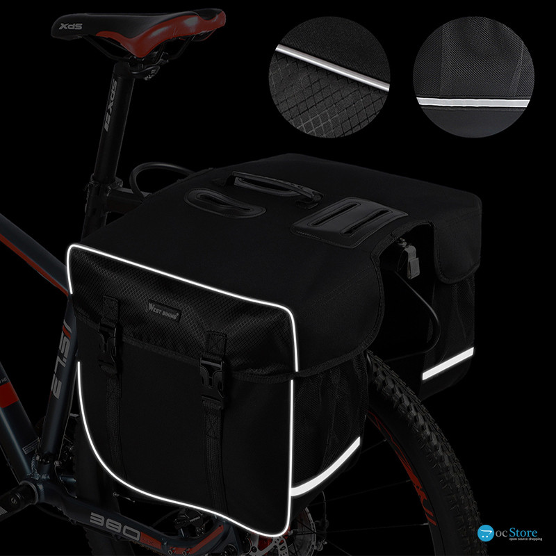 Сумка велосипедная на багажник West Biking 0707238 30L Black