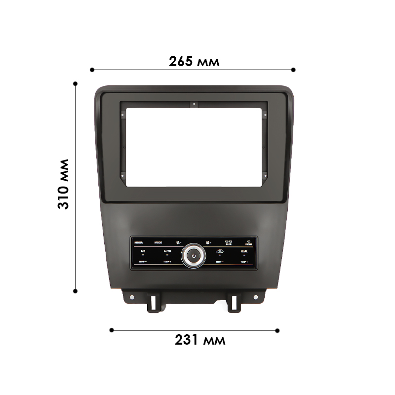 Переходная рамка Ford Mustang 2009-2014 (7836) 9"