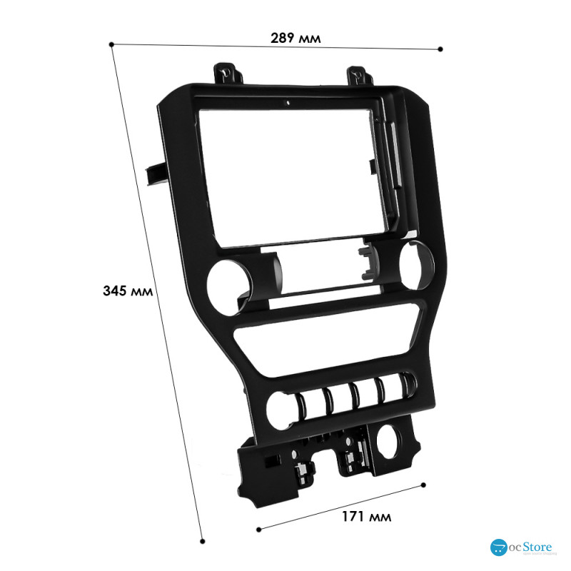 Переходная рамка Ford Mustang S550 2014-2021 (7366) 9"