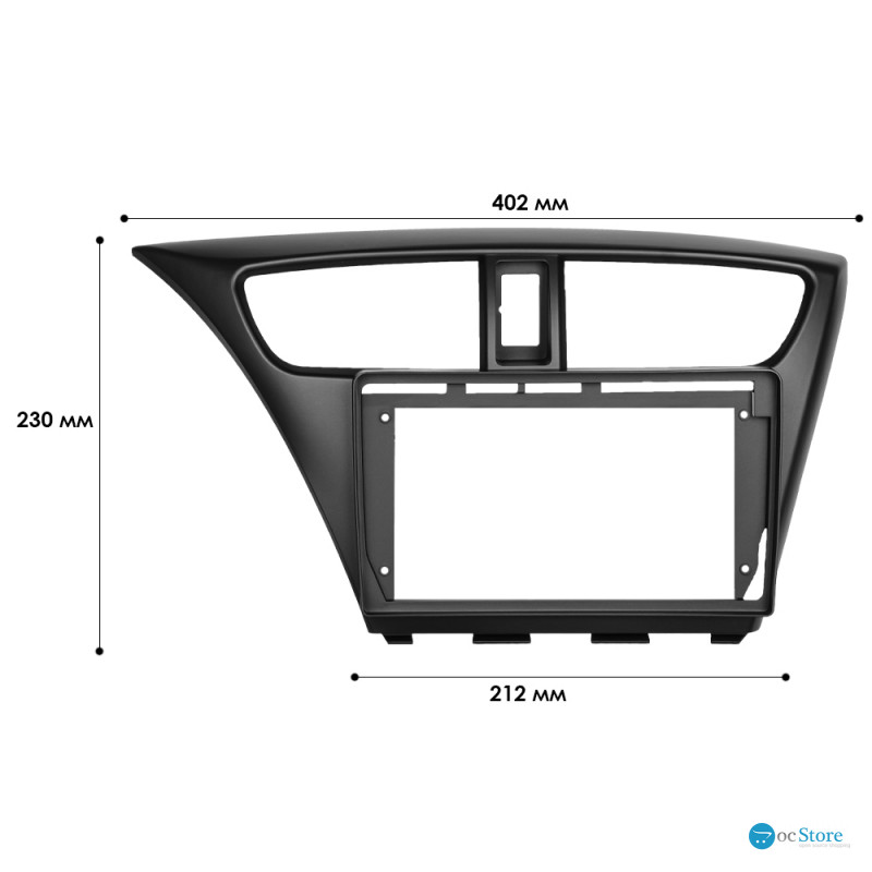 Переходная рамка Honda Civic Hatchback 2012-2017 (7496) 9"