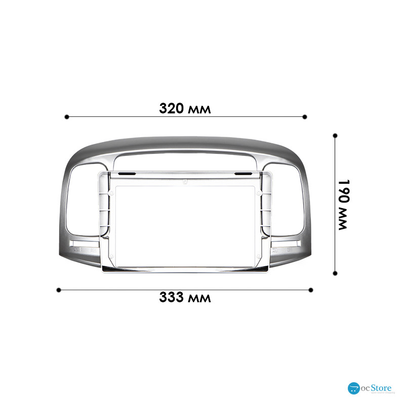 Переходная рамка Hyundai Accent 2006-2012 Verna 2006-2009 (6594) 9"