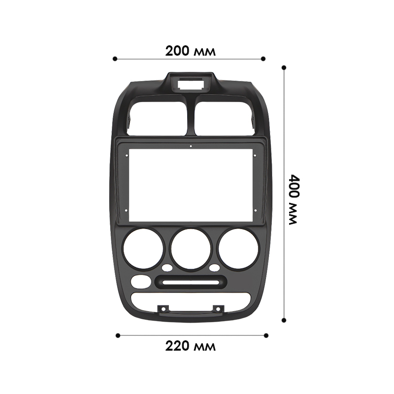 Переходная рамка Hyundai Accent Verna 1999-2012 (7290) 9"