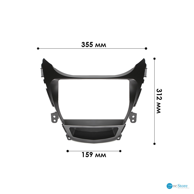 Переходная рамка Hyundai Elantra (MD) 2011-2013 Avante (MD) 2011-2013 (6656) 9"
