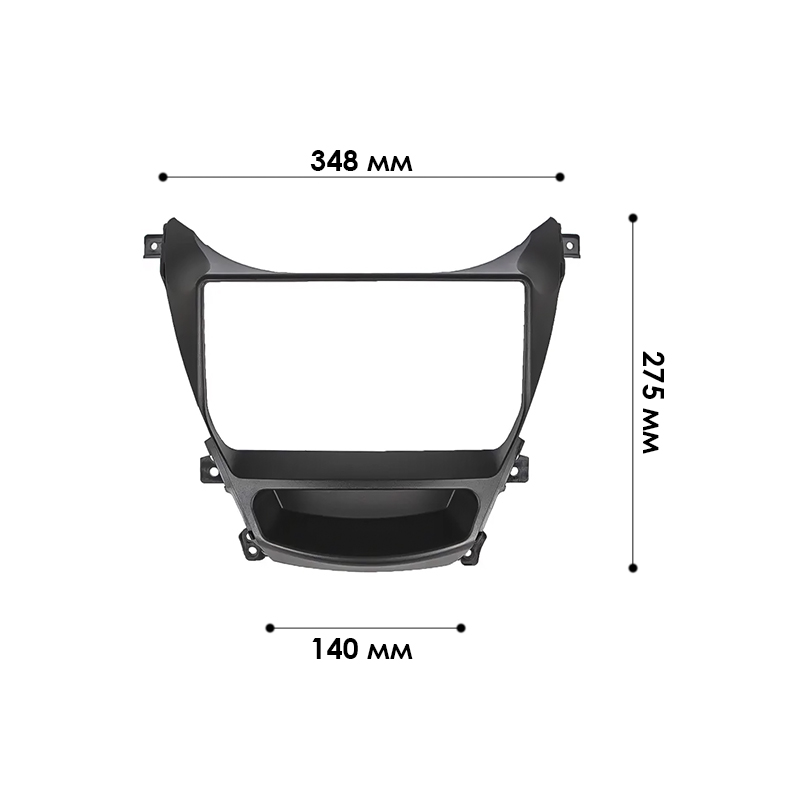 Переходная рамка Hyundai Elantra (MD) 2014-2016 Avante (MD) 2013-2015 (6654) 9"