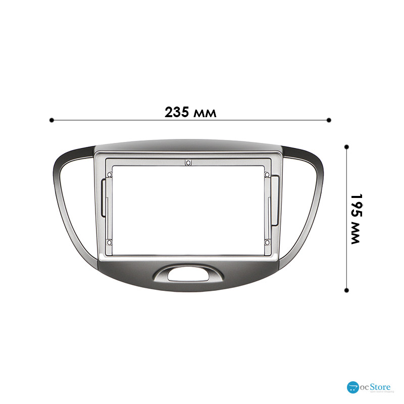 Переходная рамка Hyundai i10 2008-2013 (7287) 9"
