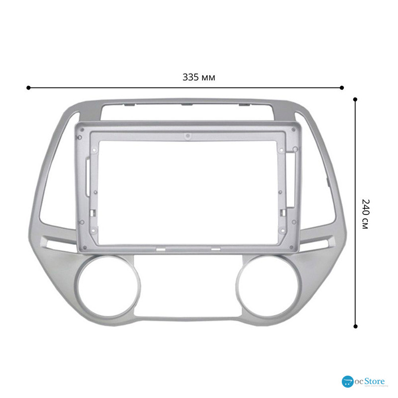 Переходная рамка Hyundai i20 2012-2014 (7288) 9"