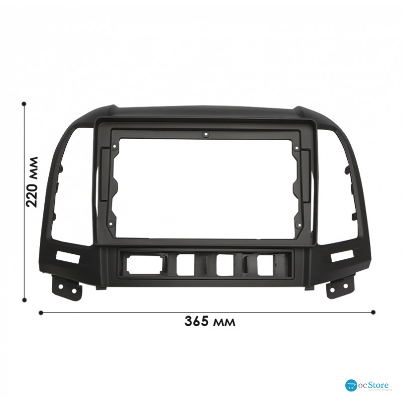 Переходная рамка Hyundai Santa Fe 2006-2012/Hyundai IX45 2006-2012 (HY 148N) 9" Black