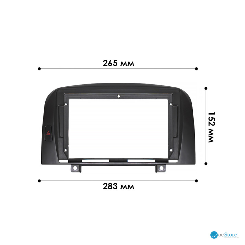 Переходная рамка Hyundai Sonata (NF) 2004-2008 (HY 187N) 9" Black