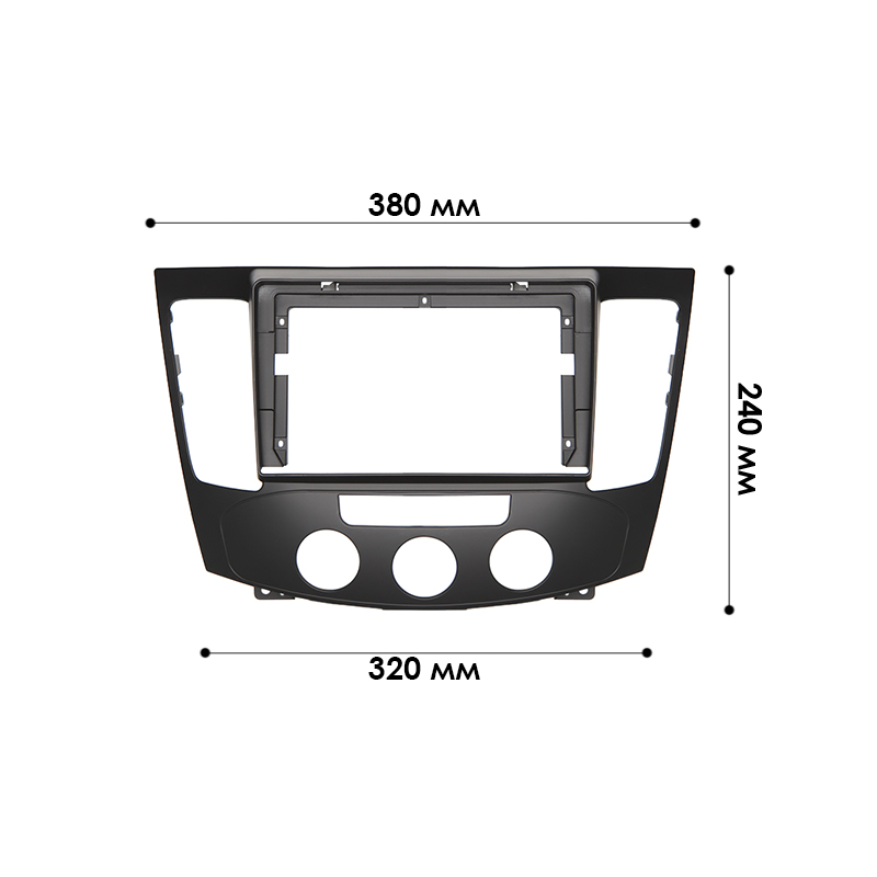 Рамка переходная для Hyundai Sonata (NF) 2008-2010 Manual AC (6538) 9"
