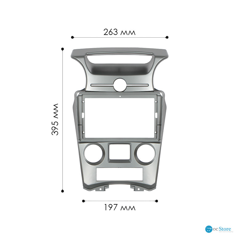 Переходная рамка Kia Carens UN 2006-2012 Auto AC (6921) 9"